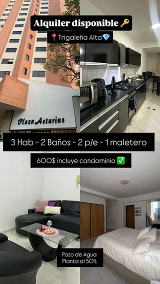 Apartamento en La Trigaleña Alta, Valencia Res. Plaza Asturias