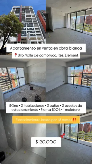Apartamento en Valles de camoruco, Res. Element