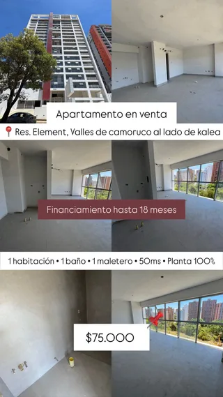 Apartamento en Valles de camoruco