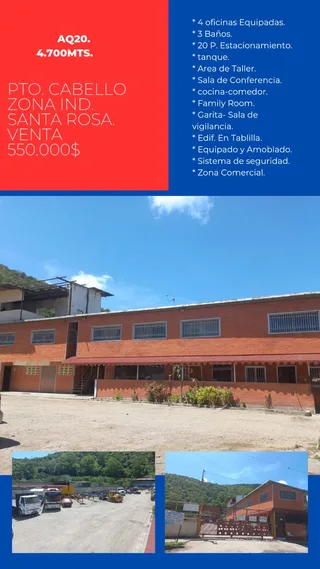 Local en Pto. Cabello Zona Ind. Santa Rosa