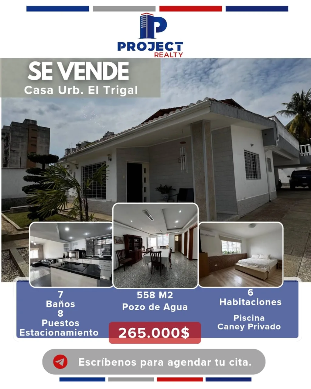Casa en Venta en El Trigal Centro, Valencia — 8 hab 620m² — USD 265,000