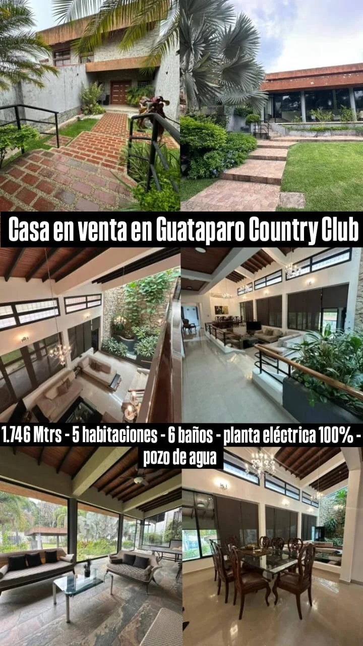 Casa en Venta en Guataparo Country Club Valencia — 5 hab 809m² — USD 990,000
