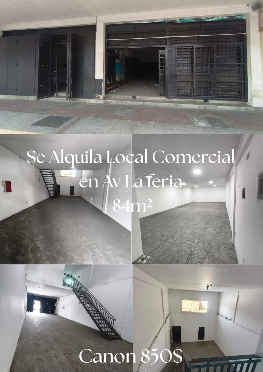 Local en Alquiler en Av la feria 84m² — USD 850