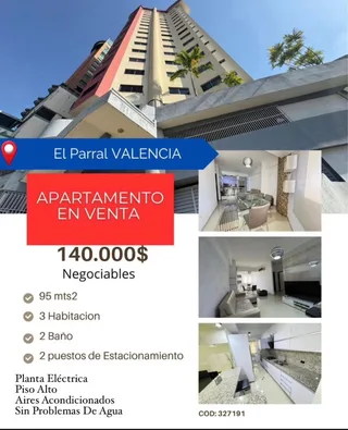 Apartamento en Resd. Rio Apure, El Parral