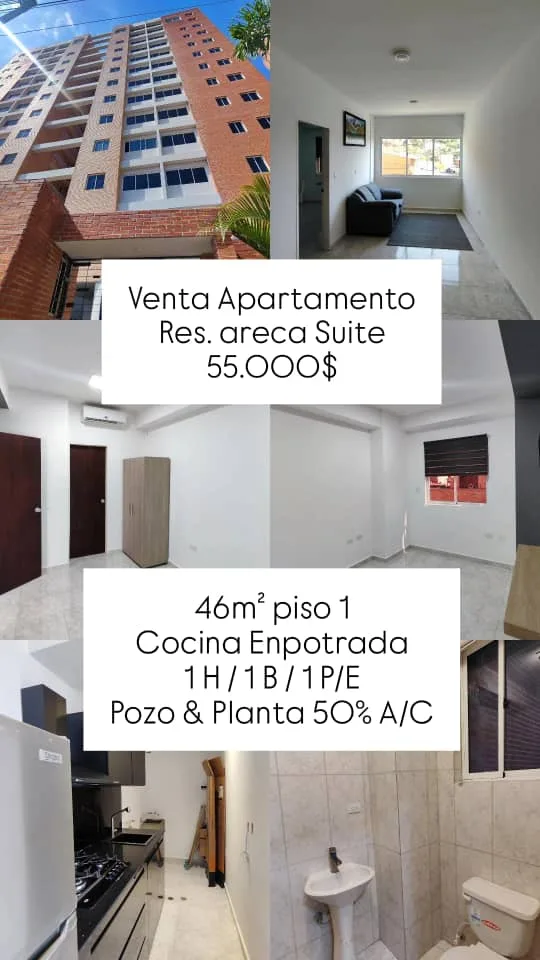 Apartamento en Venta en Urb. Manantial — 1 hab 46m² — USD 55,000