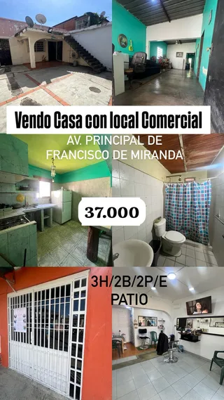 Casa en AV. PRINCIPAL DE FRANCISCO DE MIRANDA