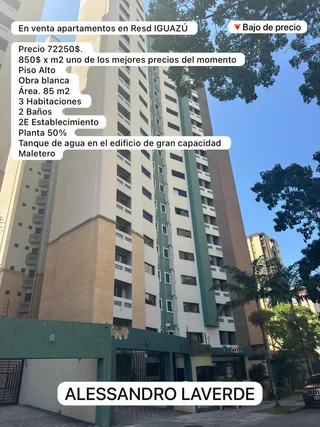 Apartamento en Resd IGUAZÚ