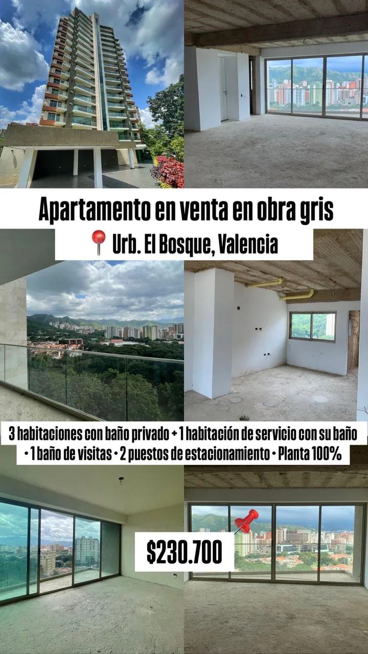 Apartamento en Venta en El Bosque — 4 hab 177m² — USD 230,700