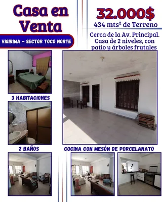 Casa en Vigirima Sector el Toco Norte, Guacara