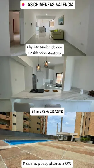 Apartamento en Las Chimeneas, res. Mantova