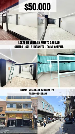 Local en C.C Mi Chupita, Puerto Cabello, calle Urdaneta