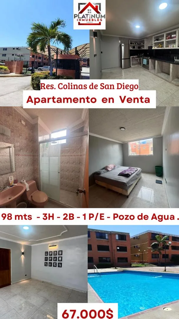Apartamento en Venta en Colinas de San Diego II — 3 hab 98m² — USD 67,000