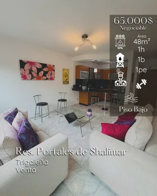 Apartamento en Urb La Trigaleña Res. Portales de Shalimar