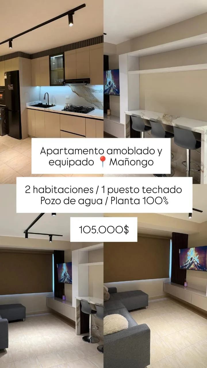 Apartamento en Venta en Res. Sun suite. - Mañobgo — 2 hab 60m² — USD 105,000