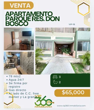 Apartamento en Parque Residencial Don Bosco