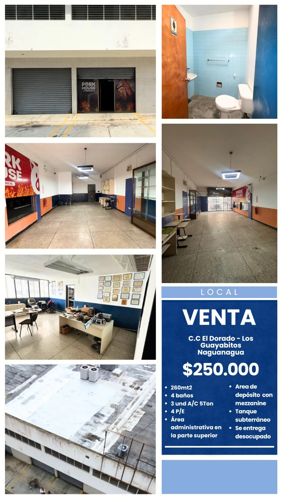 Local en Venta en Los Guayabitos 260m² — USD 250,000