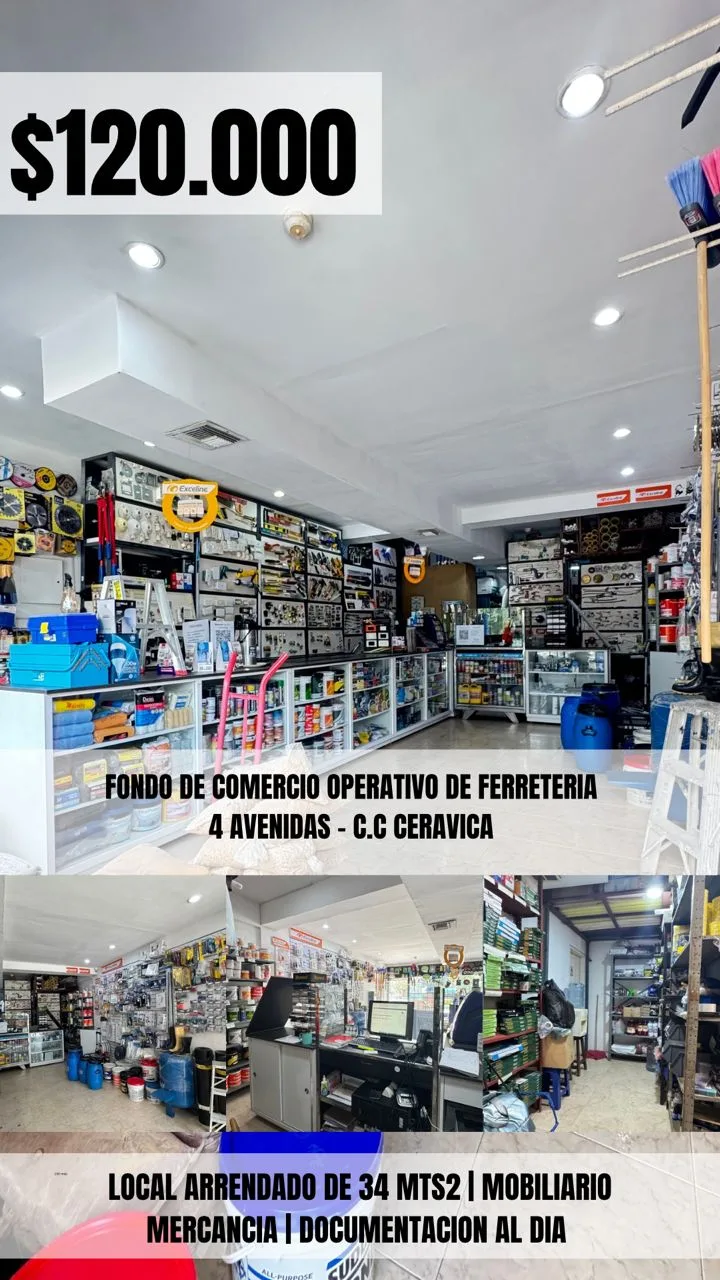 Local en Alquiler en Centro comercial Ceravica 34m² — USD 120,000