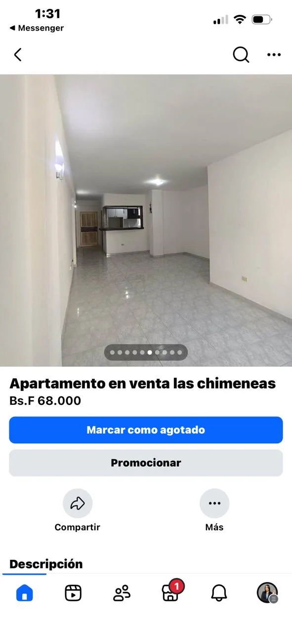Apartamento en Venta en las chimeneas — USD 68,000