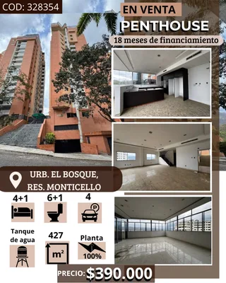Penthouse en Urb. el Bosque, Edificio MONTICELLO