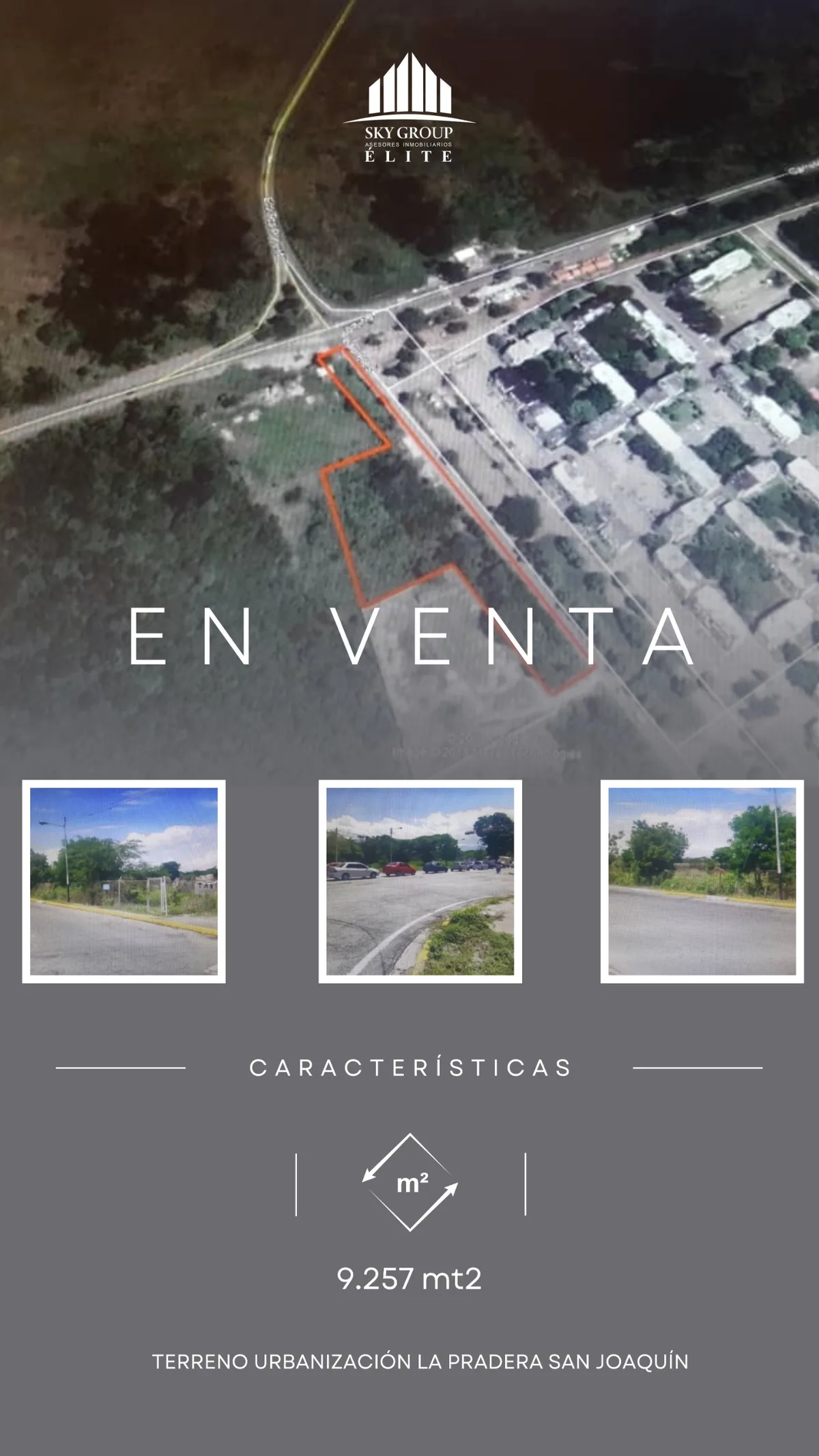 Terreno en Venta en Urb. La Pradera, San Joaquín – Edo. Carabobo 9275m² — USD 250,000