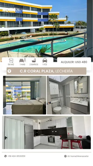 Apartamento en Res. Coral Plaza, Lechería