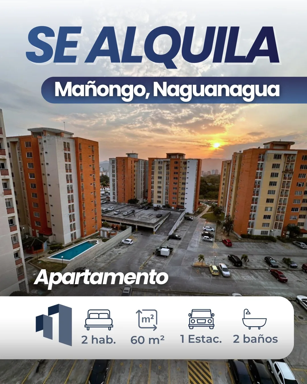 Apartamento en Alquiler en Doral Country Club — 2 hab 60m² — Precio a consultar