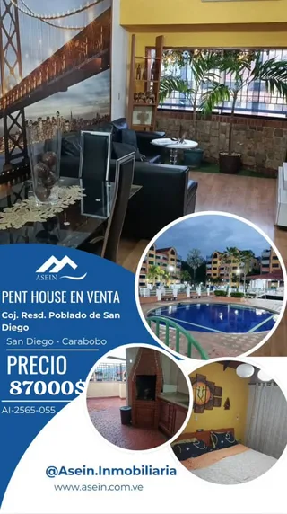 Penthouse en Urb. Poblado de San Diego, San Diego - Carabobo