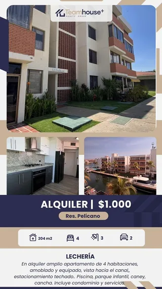 Apartamento en Res. Pelícano - Lechería