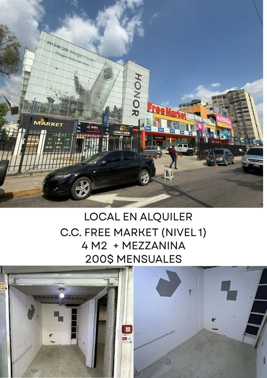 Local en Alquiler en CC Freemarket Naguanagua 4m² — USD 200