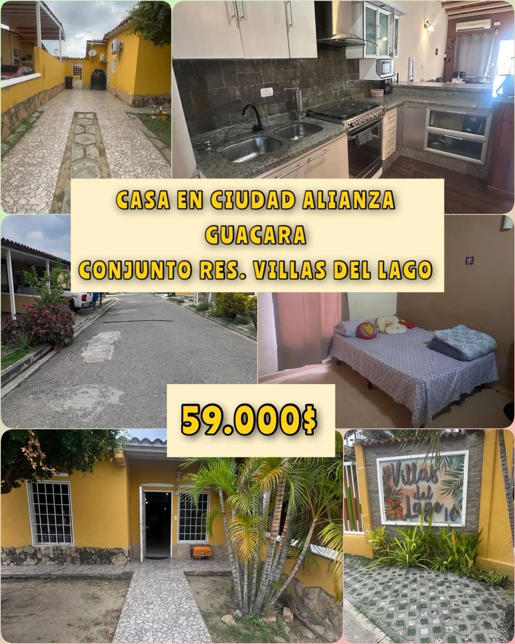 Casa en Venta en Ciudad Alianza, Conjunto Residencial Privado Villas del Lago 10 — 4 hab 200m² — USD 59,000