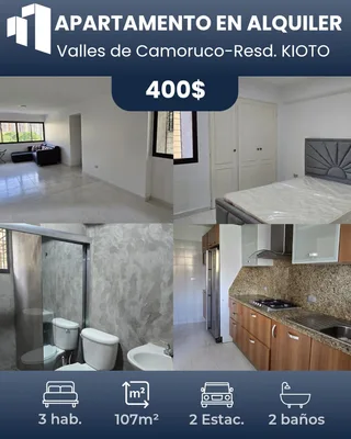 Apartamento en Valles de Camoruco - Residencia Kioto