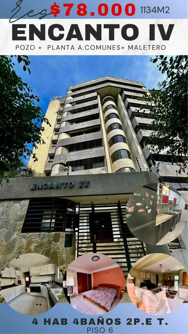 Apartamento en Venta en Residencias Encanto IV, Sabana Larga - Valencia. Frente al C.C Mediterránean Plaza — 4 hab 134m² — USD 78,000