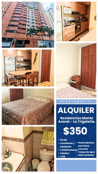 Apartamento en Residencias Monte Ararat, Urb. La Trigaleña