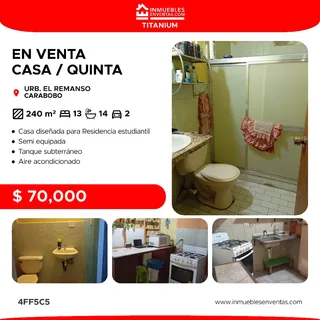 Casa en Urb. El Remanso San Diego Edo Carabobo