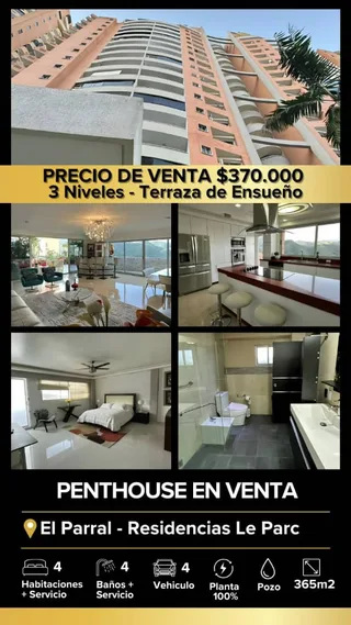 Penthouse en El Parral, Res. Le Parc Suites