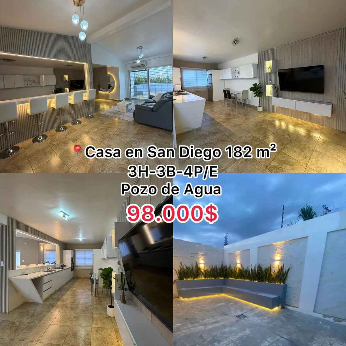 Casa en Venta en San Diego — 3 hab 150m² — USD 98,000