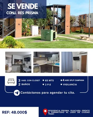 Apartamento en Res. Prisma Guacara