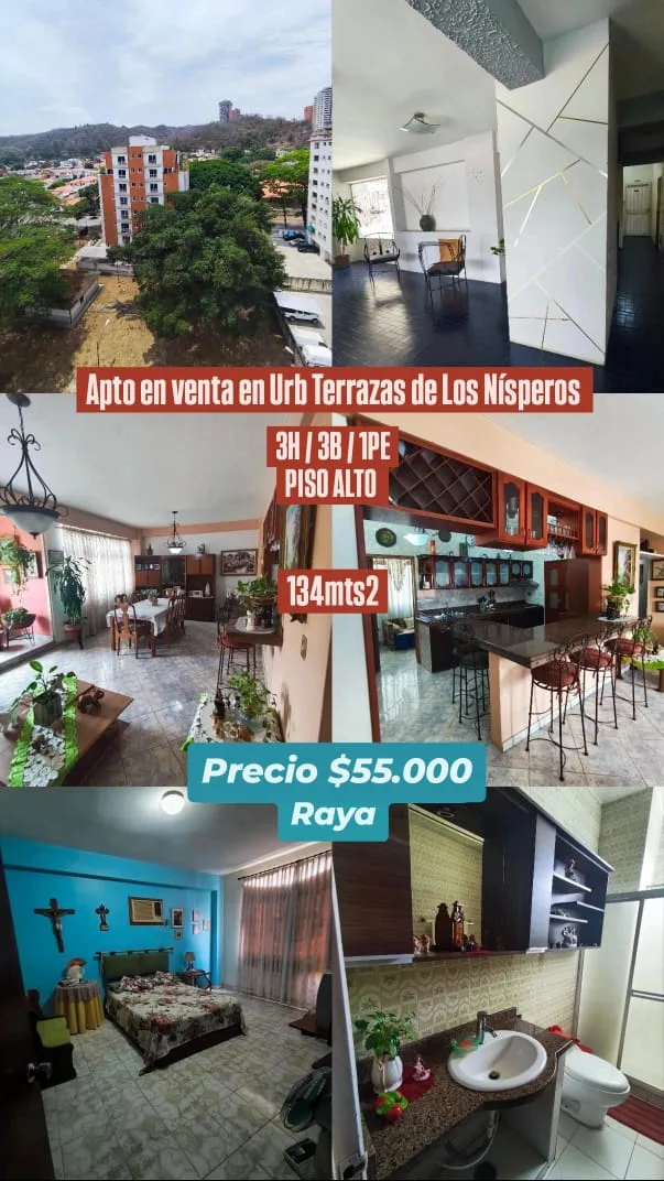 Apartamento en Venta en Terrazas de Los Nísperos — 4 hab 134m² — USD 55,000