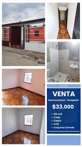 Casa en Urb Buenaventura Paraparal