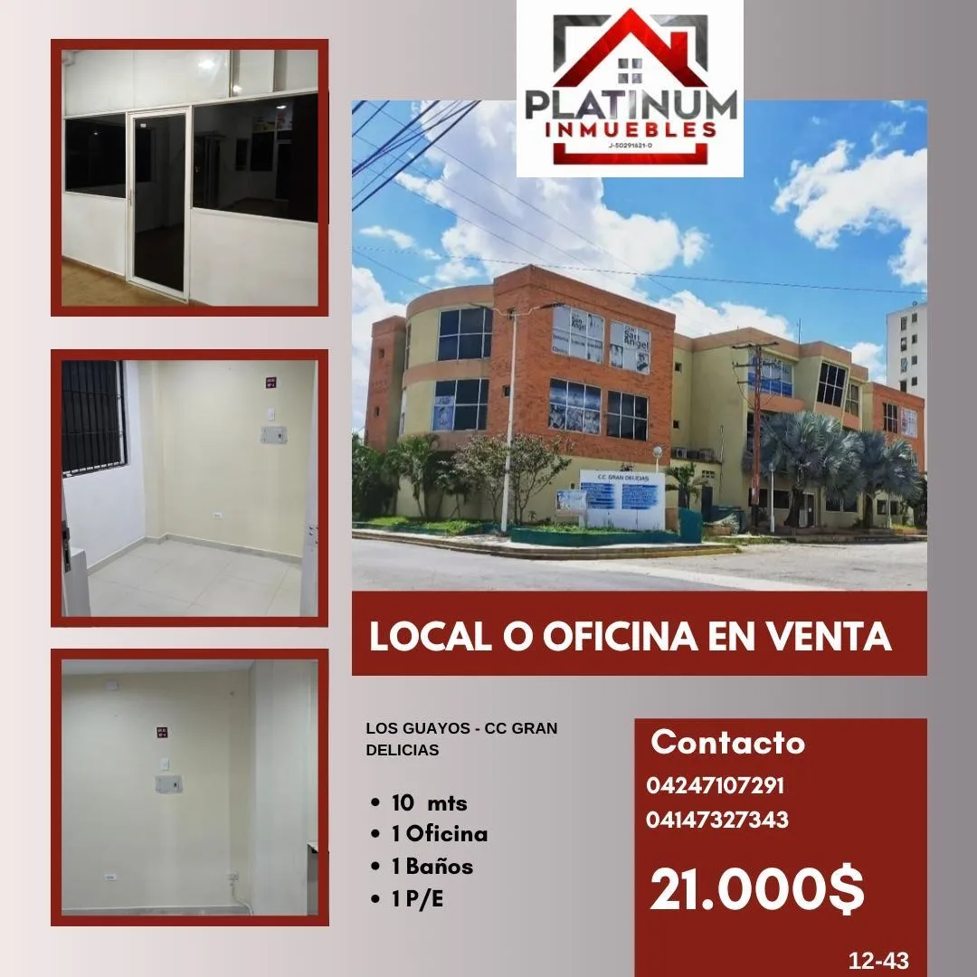 Local en Venta en Los Guayos — 1 hab 10m² — USD 21,000
