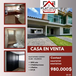 Casa en Guataparo Country Club