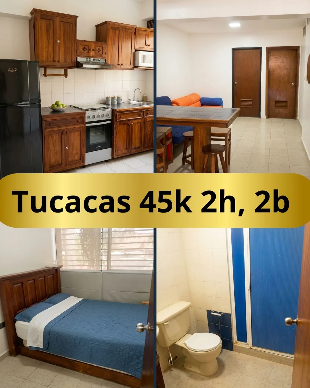 Apartamento en Venta en Boca de Aroa — 1 hab 50m² — USD 45,000
