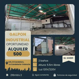 Galpón en Urb. El Candelero, La Candelaria - Valencia