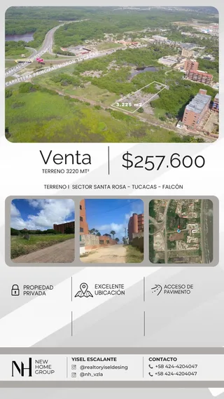 Terreno en Sector Santa Rosa, Tucacas - Edo Falcón