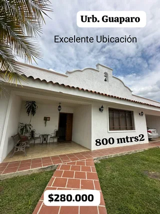 Casa en Urb. Guaparo