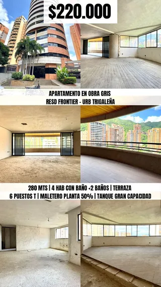 Apartamento en Urb. La Trigaleña alta, Res. Frontier