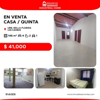 Casa en Urb Bella Florida, Los Caobos, Valencia, Estado Carabobo, Venezuela