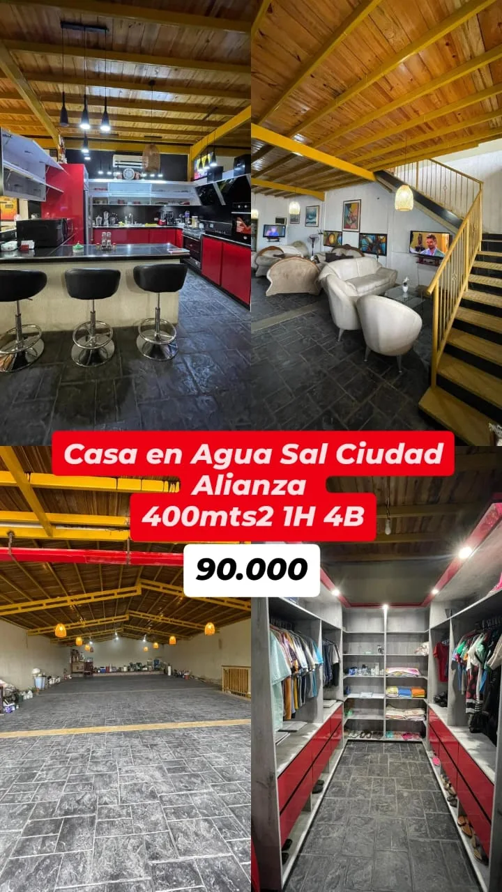 Casa en Venta en Aguasal Ciudad Alianza — 1 hab 400m² — USD 90,000