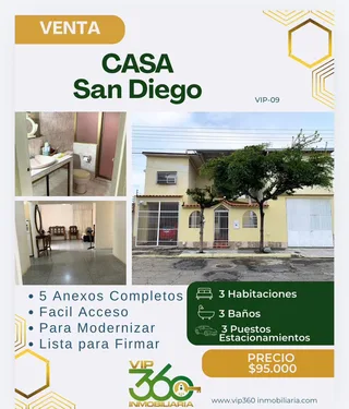 Casa en La Esmeralda San Diego, Valencia