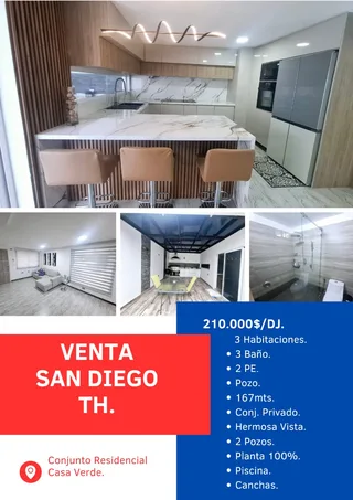 Townhouse en San Diego conjunto parque Residencial Casa Verde